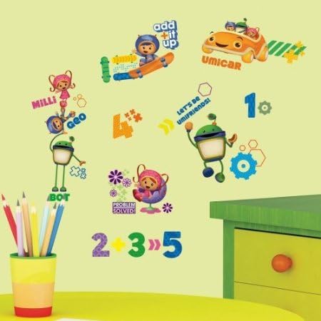 TEAM UMIZOOMI 45 BiG Vinyl Wall Decals Math Numbers Room Decor Sticker UMI ZOOMI