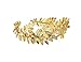 Bridal Tiara Wedding Crown Leaf Headband Grecian Wreath Laurel Wedding Goddess Headpiece with Crystal and Pearl
