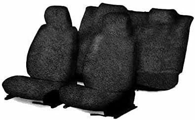 Speedwav T2 Sweat Control Fixed Front Headrest Towel Seat Cover (Black)