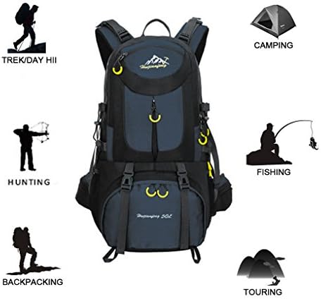 YIFANYU Hiking Backpack Outdoor Backpacks Large for Camping Travel Cycling Climbing Bag Women Men Daypack Knapsack Mountaineering Luggage (Blue)