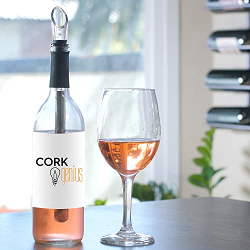 Cork Genius Wine Chiller and Aerator with PerfectPour Spout