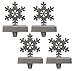 Pennsylvania Christmas Company PCC Silver Snowflake Stocking Hanger 4-Pack