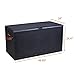 Usnyabni Outdoor Storage Box Waterproof Plastic Large Patio Deck Storage Bench for Garden,Backyard,Pool,Lawn 120 -Gallons(Black)