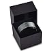 Tungsten Wedding Band Ring 10mm for Men Women Comfort Fit Black Beveled Edge Polished Brushed