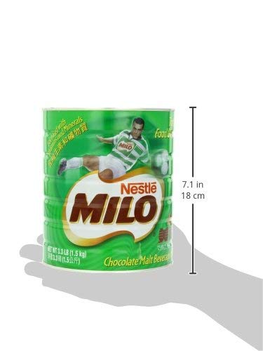 Nestle Milo Chocolate Malt Beverage Mix Jumbo 3.3 Pound Can (1.5kg) (Limited Edition)