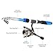 Lixada Fishing Rod Reel Set Telescopic Spinning Rod Reel Combo Kit with Fishing Rod Fishing Reel Fishing Lures Hooks Bag Necessary Fishing Accessories