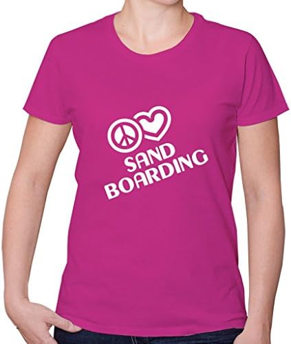 PEACE LOVE SAND BOARDING Sport Women's Short Sleeve T Shirt