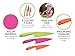 Plastic Kitchen Knife Set 3 Pieces and 3 colors for Kids, Safe Nylon Cooking Knives for Children, for Lettuce or Salads by GarMills