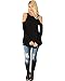 Lyss Loo Women's In Good Company Cold Shoulder Long Sleeve Shirt Top