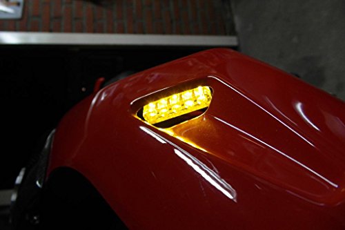 2x Universal Motorcycle Bike Amber LED Turn Signal Indicator Blinker Motorbike