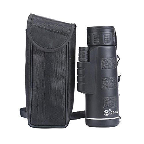 Basde Super High Power 40X60 Portable HD OPTICS BAK4 Night Vision Monocular Telescope for Outdoor Hunting, bird watching, Traveling, Sightseeing Fit For adults a (Black) - Thumbnail 2