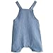 YOUNGER TREE Infant Toddle Baby Boys Girls Cotton Linen Jumpsuit One Piece Blue/Beige Overall Outfit Clothes