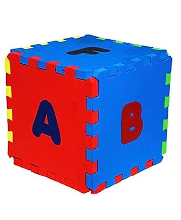 6 Piece Colourful Kids Storage Ottomon - A Space Saver