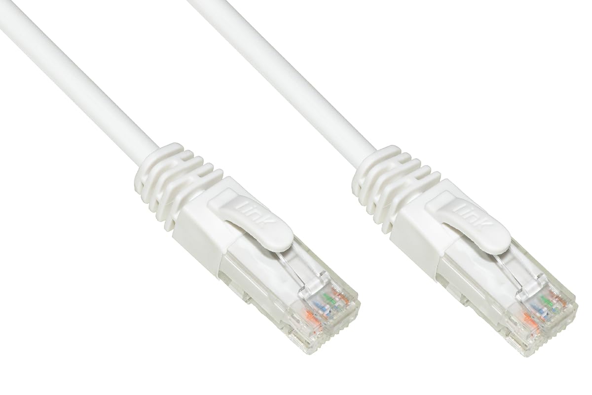 LINK Network Cable Category 6A Unshielded Utp Awg24 White Colour Halogenfree 0.25 m