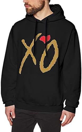 Wumayouly Mens The Weeknd XO Gold Comfort Pullover Sweatshirt Black