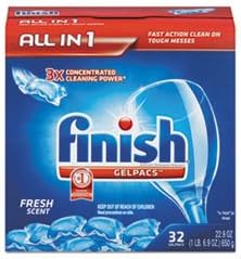 (3 Pack Value Bundle) REC81052 Dish Detergent Gelpacs, Fresh Scent