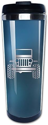 Stainless Steel Jeep Wrangler Platinum Style Tumbler Coffee Mug