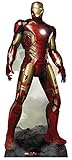 Star Cutouts Official Marvel Avengers Movie Lifesize Cardboard Cut Out of Iron Man / Tony Stark (Robert Downey Jr) 193cm Tall 79cm Wide