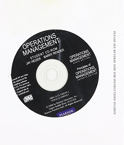 Student CD for Operations Management -  Jay Heizer
