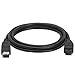Cmple 6FT 9PIN/ 6PIN Bilingual FireWire 800 to FireWire 400 Cable - Black