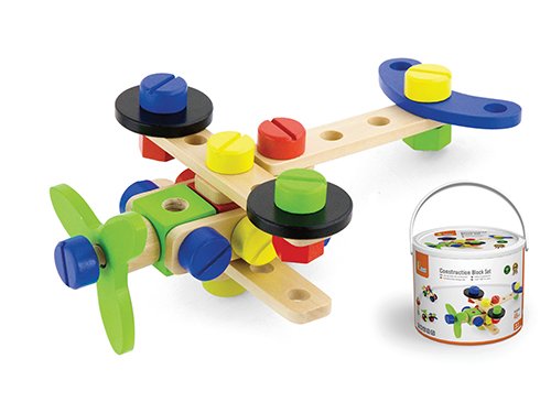 Viga Toys(R) Wooden Construction Block Set