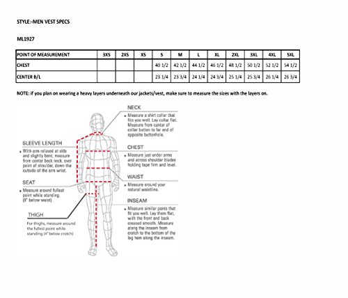 Milwaukee Men's Deep Pocket Leather Vest (Black, Medium)