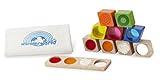 Wonderworld Wonder Sensory Block Toys - Promotes Development of Learning: Vision, Touch, Hearing, Colors, 10 Piece Toy Set