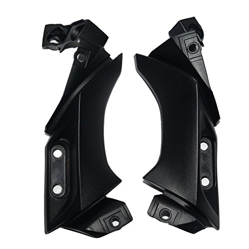 Beautyexpectly Motorcycle Black Side Frame Mid Cover Panel Fairing Cowl for 2004-2006 Yamaha YZF R1 2005 - Thumbnail 4