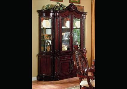 Amazon Com China Cabinet Buffet Hutch Traditional English Style