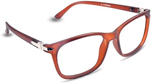 Eyewearlabs.com- Square Glasses Premium Optical Specs Full Frame Eyeglasses For Men Women 54|Clear|Rx-able |EL188-C7