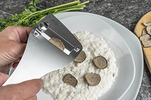 Sanelli, SAN-SLICE Truffle Cutter, Professional Cutter with Cutting Regulator, Satin Finish, Smooth Blade, Stainless Steel