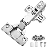 KIMDOT 20PCS Full Overlay Frameless Cabinet Hinges