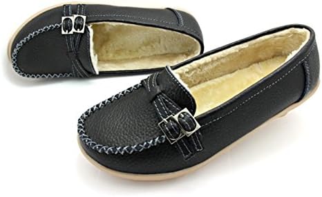Voxge Womens Moccasin Slippers Flat For Women Girls Loafers Boat Shoes Outdoor Cotton Walking Slip On House Slippers VSU001B1-42
