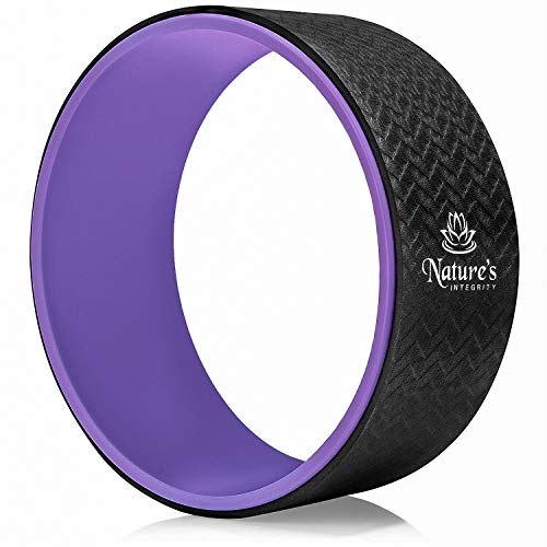 Nature’s Integrity Yoga Wheel 13″ – [Elite Series] – Strongest and Most Comfortable Dharma Yoga Roller for Stretching, Back Pain, and Backbends – Thick Padding, Eco-Friendly, Exercise Guide Included