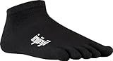 Injinji 2.0 Men's Sport Micro Toesocks, Black, Medium