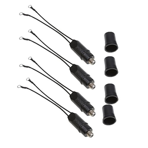Dovewill 4x Outdoor Antenna Matching Transformers UHF/VHF/FM 300-75Ohm Cable Adapter