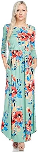 Reborn J Floral Maxi Dress With Pockets, Long Sleeve