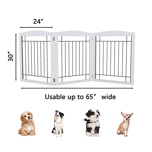 PAWLAND Extra Wide Dog gate for The House, Doorway, Stairs