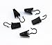 yueton 60pcs Black Metal Hook Clips Hanging Curtain Clip Hanger