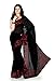 Bollywood Women's Indian Ethnic Designer Black color Faux georgette Party Wedding Sarees With Saree Blouse Unstitched