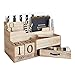 BLU MONACO Wooden Mail Organizer Desktop with Block Calendar – Mail Sorter & Countertop Organizer for Women’s Office