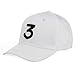 BestWare Chance Baseball Cap Unisex Hat Streetwear Dad Hat Letter Chance 3 Cap Summer Fashion Cap White