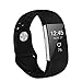 POY Replacement Bands Compatible for Fitbit Charge 2, Adjustable Breathable Wristbands with Air Holes Straps, Small Black
