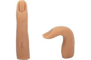 Silicone Nail Training Finger, Nail Practice Fingers for Acrylic Nails, Yokilly Flexible Nail Art Training Manicure Fingers to Practice, 1 Piece Silicone Nail Training Finger for Acrylic Nails Art DIY