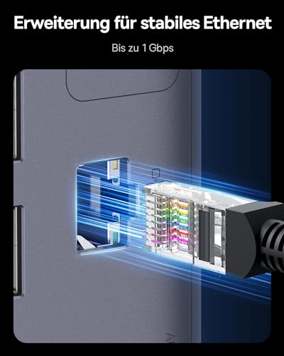 Baseus Spacemate 11 in 1 Displaylink Docking Station 3 Monitors Extension for MacOS, with Smart Display, 4K HDMI, 10Gbps USB-C/A, 100W PD, Ethernet, Audio, Displaylink Driver Required