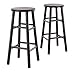 Winsome Wood S/2 Wood 30-Inch Bar Stools, set of 2 Espresso Finish