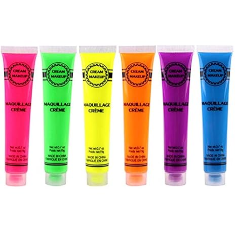 Belupai 6 Piezas De Pintura Corporal De Halloween Color