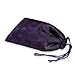 Red Blossom Shoe Pouch - Silk Jacquard (Deep Purple),14.5