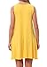 CALIPESSA Womens Summer Plain Sleeveless Pocket Loose Casual Swing T-shirt Dress