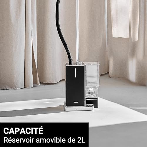 SteamOne Steamer Vertical Steamer Black 2300W - 2L Tank | Steamer Vertical George 2, 2300W, 2L Tank, 45min Autonomy, 3 Modes, Ready in 35s, Hanger Included, EUES200BV2